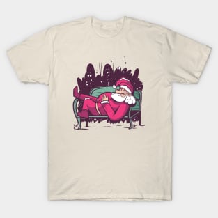 Sleeping Santa Claus T-Shirt